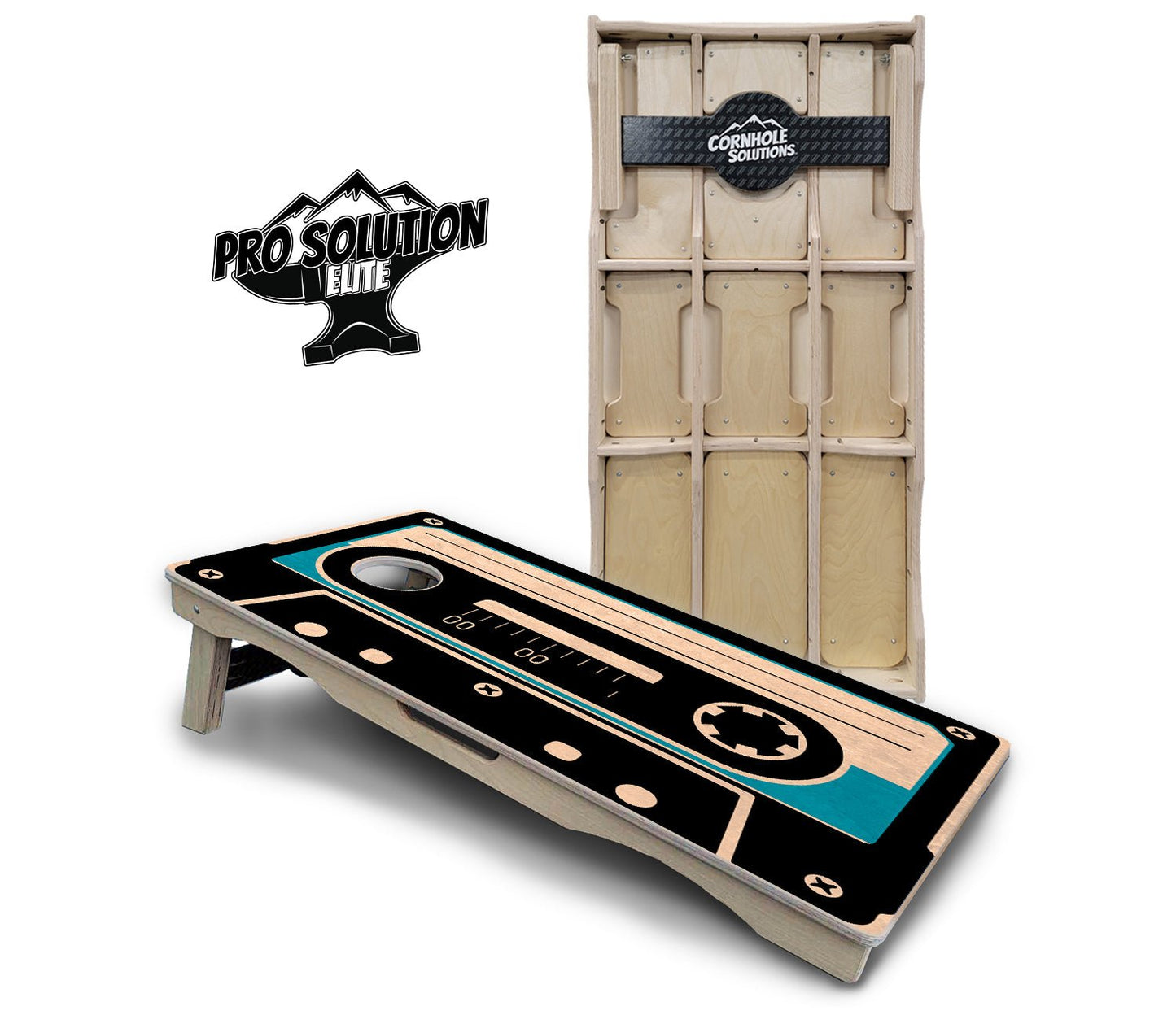 Cassette Tape Cornhole Boards - Pro Solution Elite Series