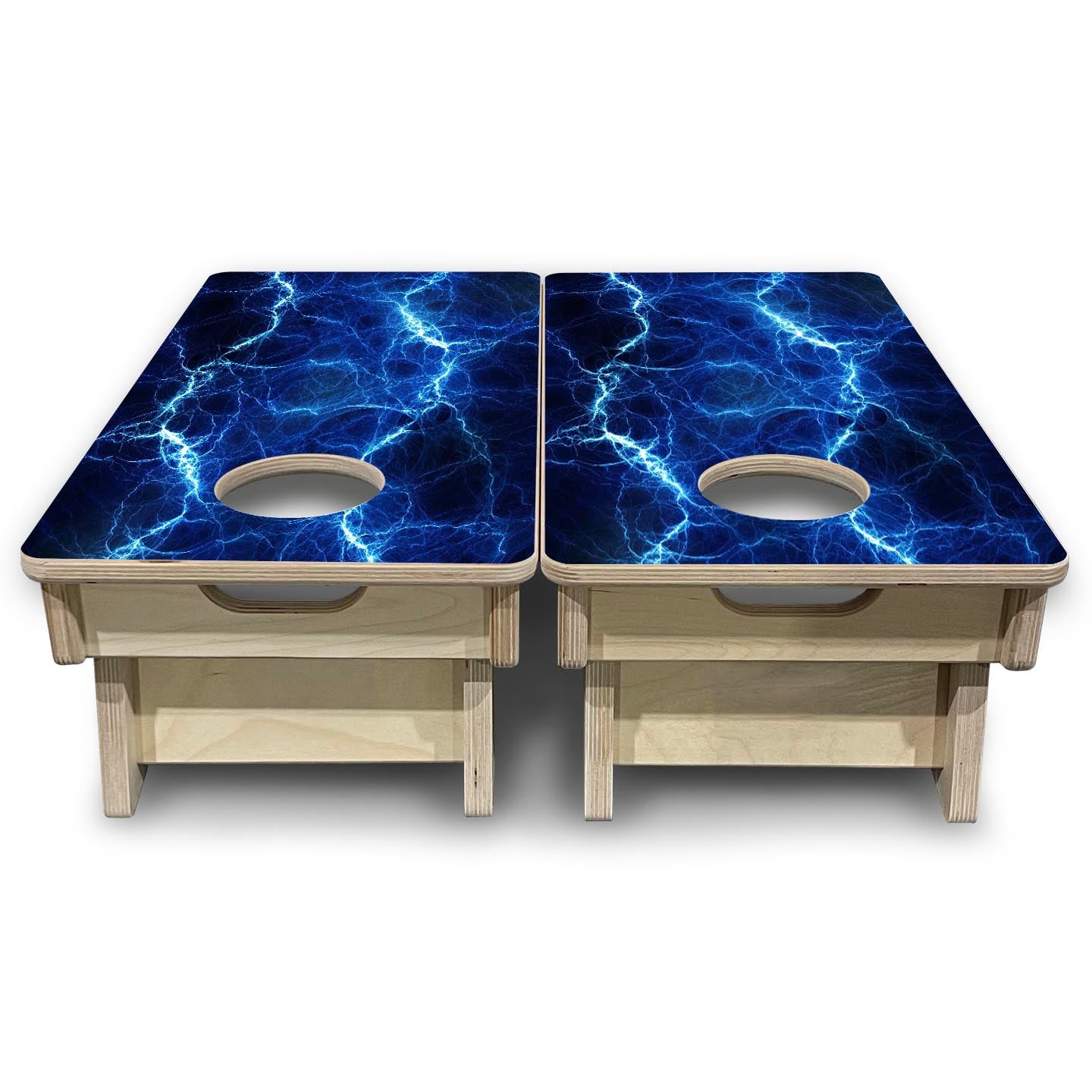 Lightning - Mini Cornhole Board Set (12" x 24") with 8 Mini Bags