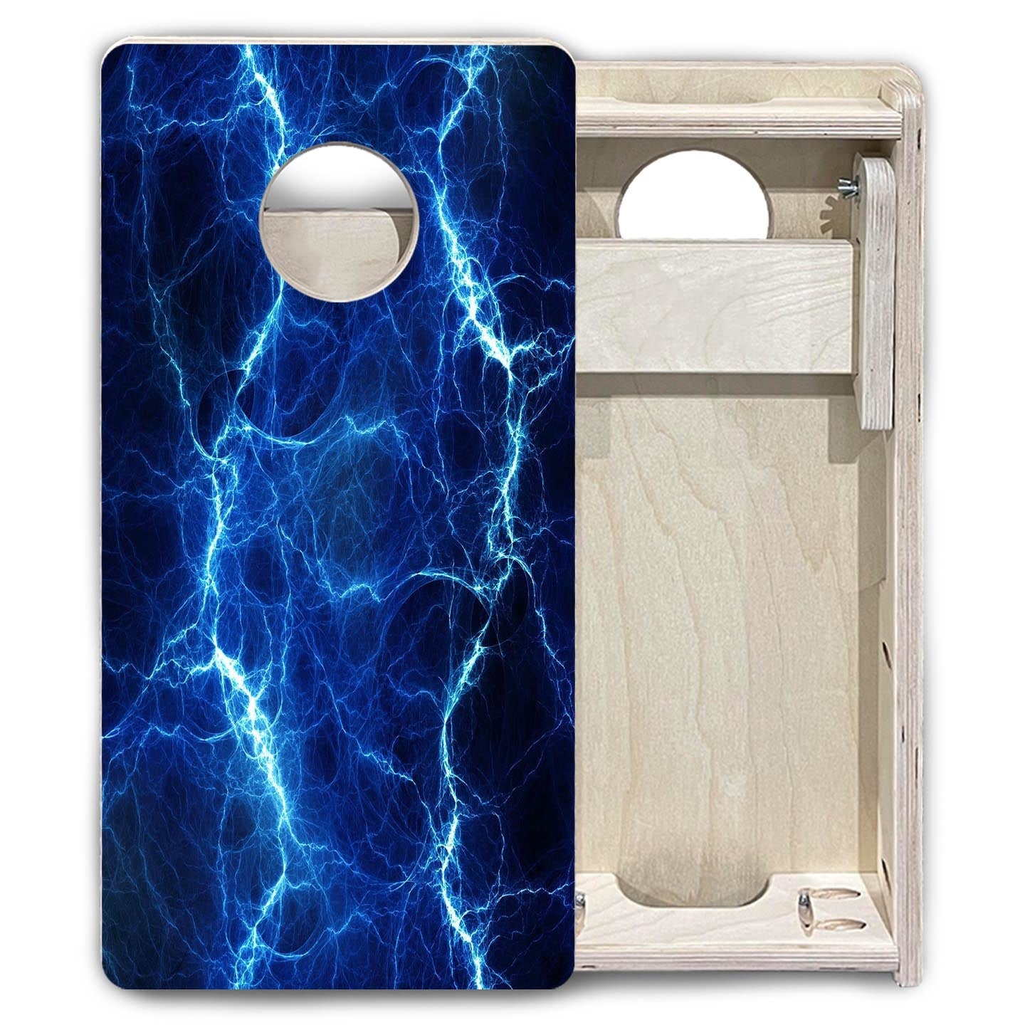 Lightning - Mini Cornhole Board Set (12" x 24") with 8 Mini Bags