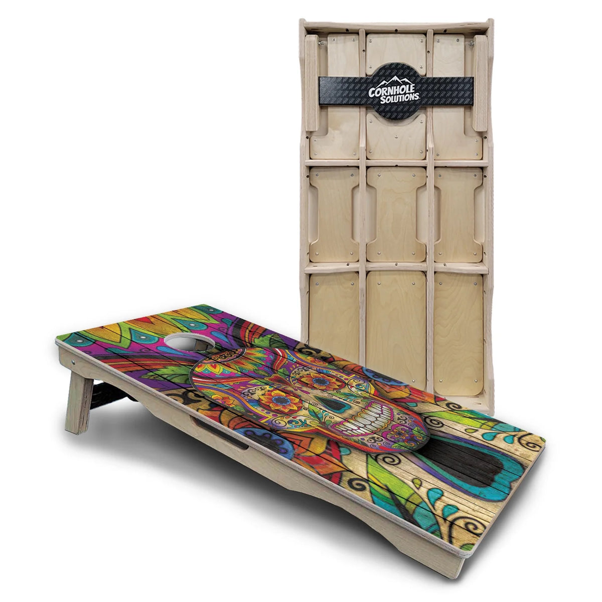 Sugar Skull Cornhole Boards – Pro Lite or Pro Elite
