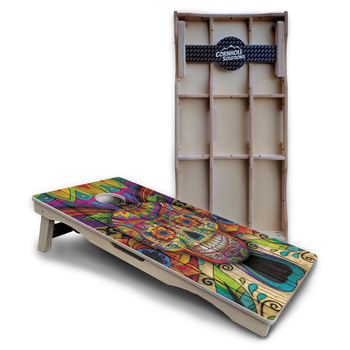 Sugar Skull Cornhole Boards – Pro Lite or Pro Elite