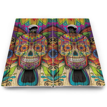 Sugar Skull Cornhole Boards – Pro Lite or Pro Elite