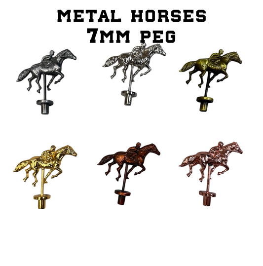 Horse Race Game Replacement Kit – 7mm Peg Metal Horses