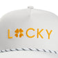 White & Gold Classic Hat