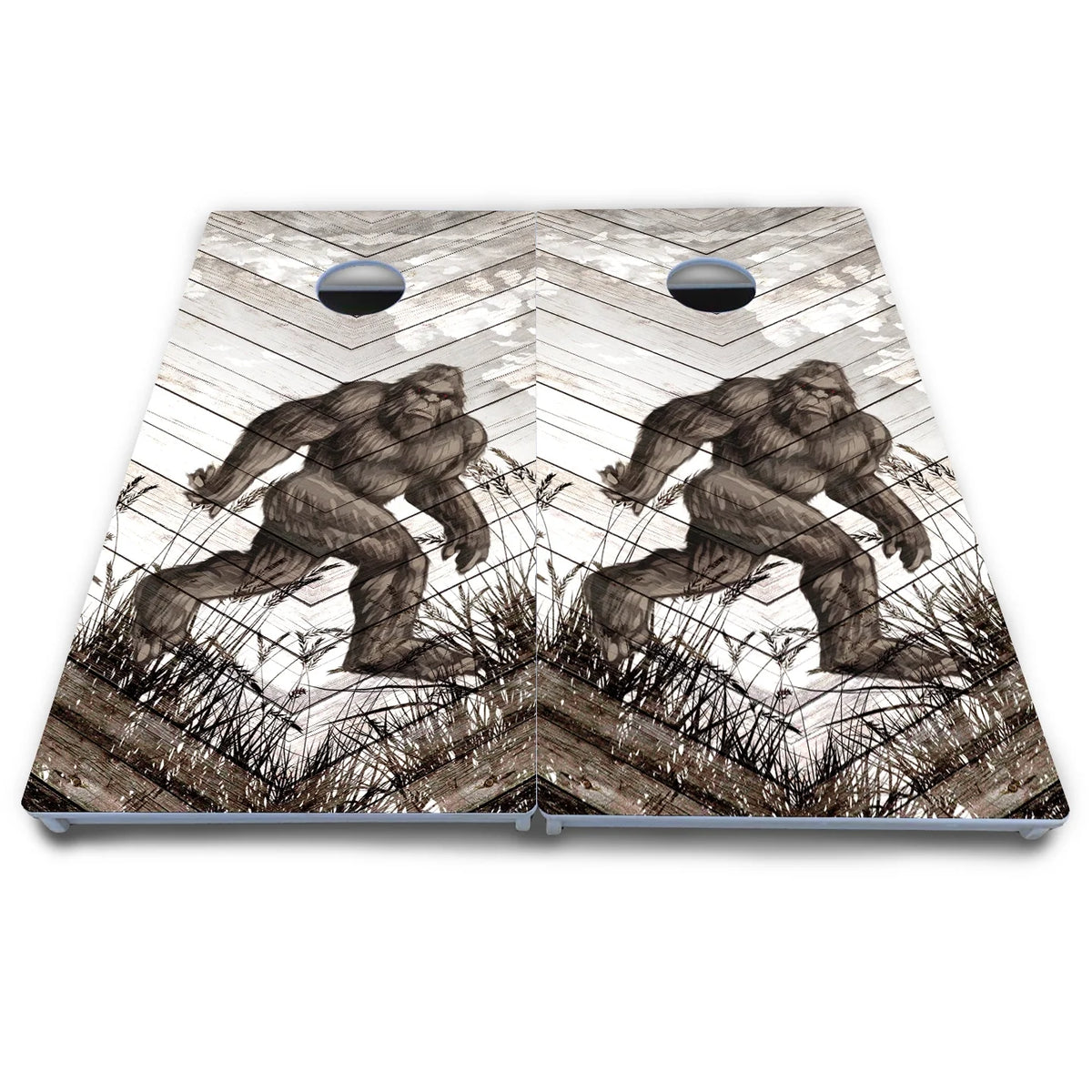 Bigfoot Whitewash Cornhole Boards - All Weather Series