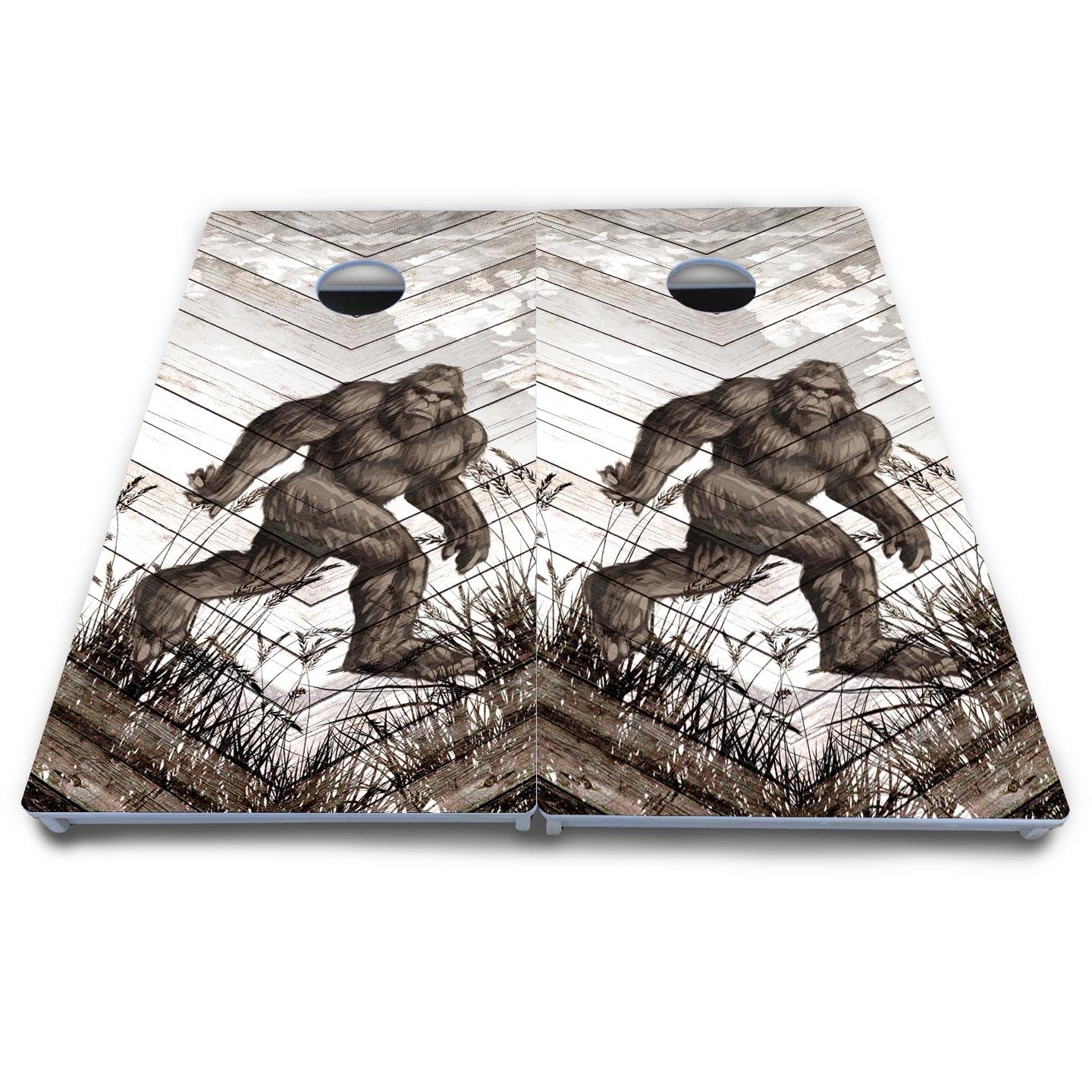 Bigfoot Whitewash Cornhole Boards - All Weather Series