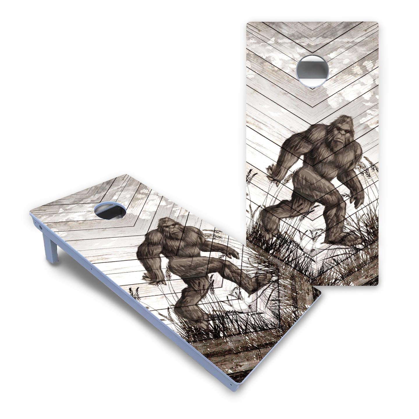 Bigfoot Whitewash Cornhole Boards - All Weather Series
