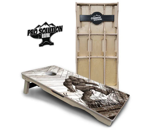 Cornhole Boards - Pro Solution Elite Series - Bigfoot Whitewash
