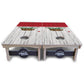 Rustic California Flag Cornhole Boards – Pro Lite or Pro Elite