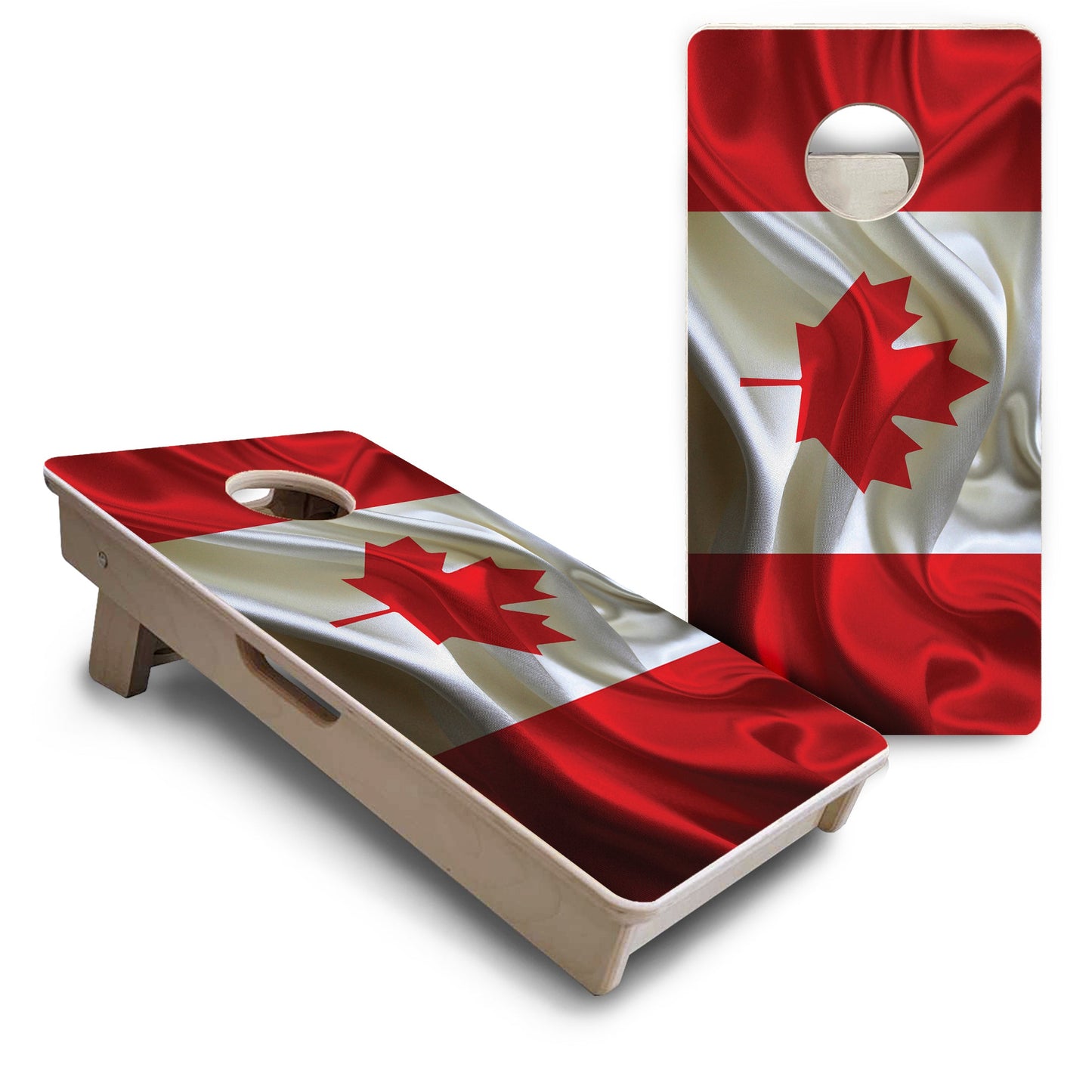 Mini Cornhole Boards - Wavy Canadian Flag