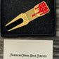 Tyson Lamb Crafted Red and Blue Eclair Divot Tool