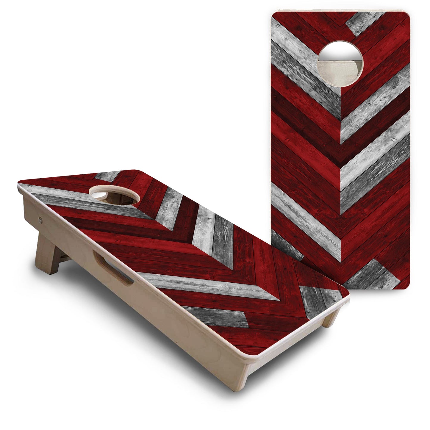 Mini Cornhole Boards - Herringbone Designs