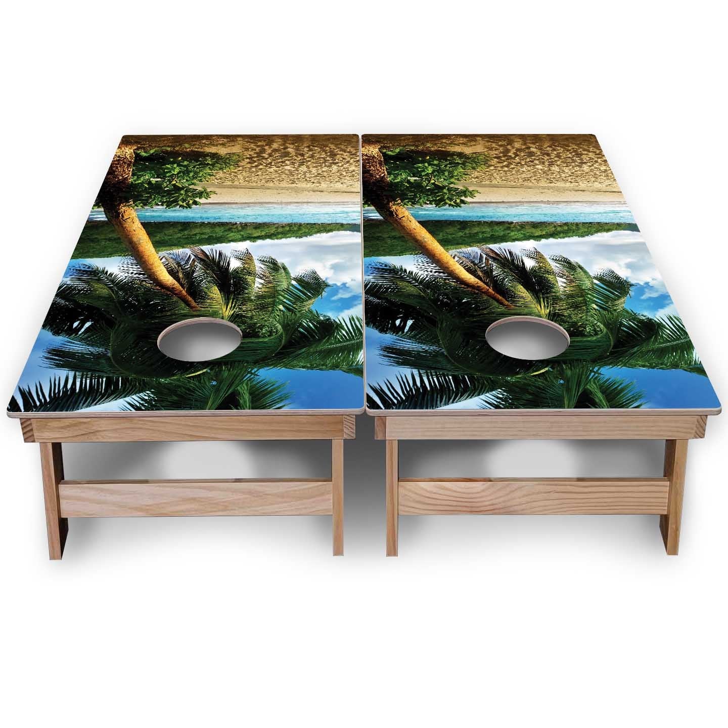 Beach & Mountain Cornhole Boards - Backyard Series