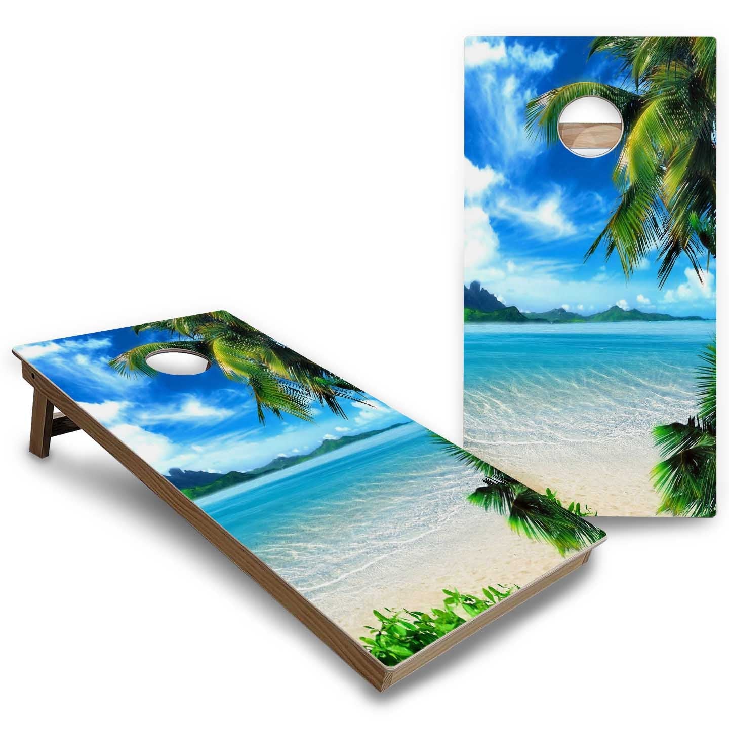Beach & Mountain Cornhole Boards - Backyard Series