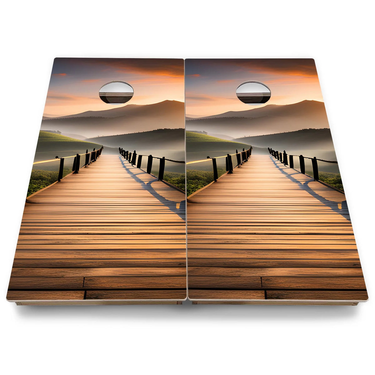 Beach & Mountain Cornhole Boards - Backyard Series