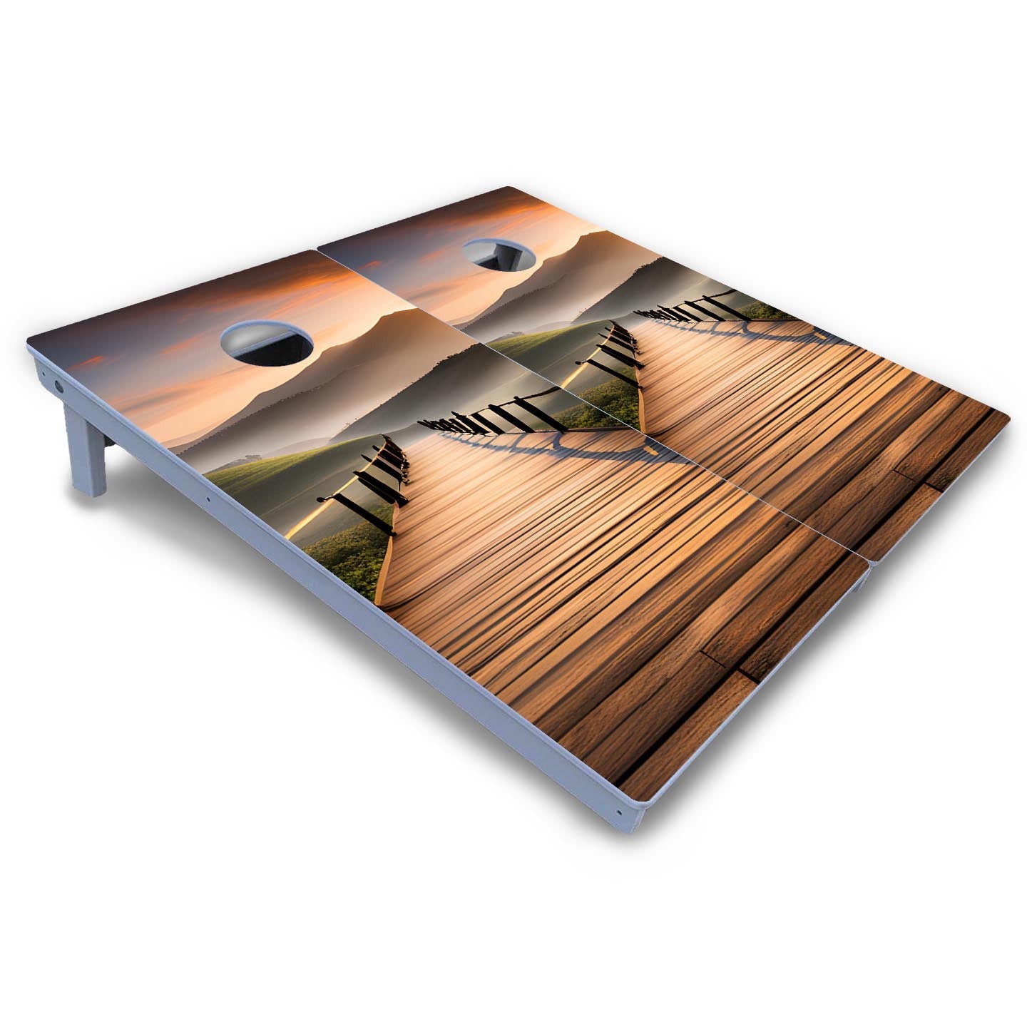 Wooden Bridge Cornhole Boards - All Weather Series