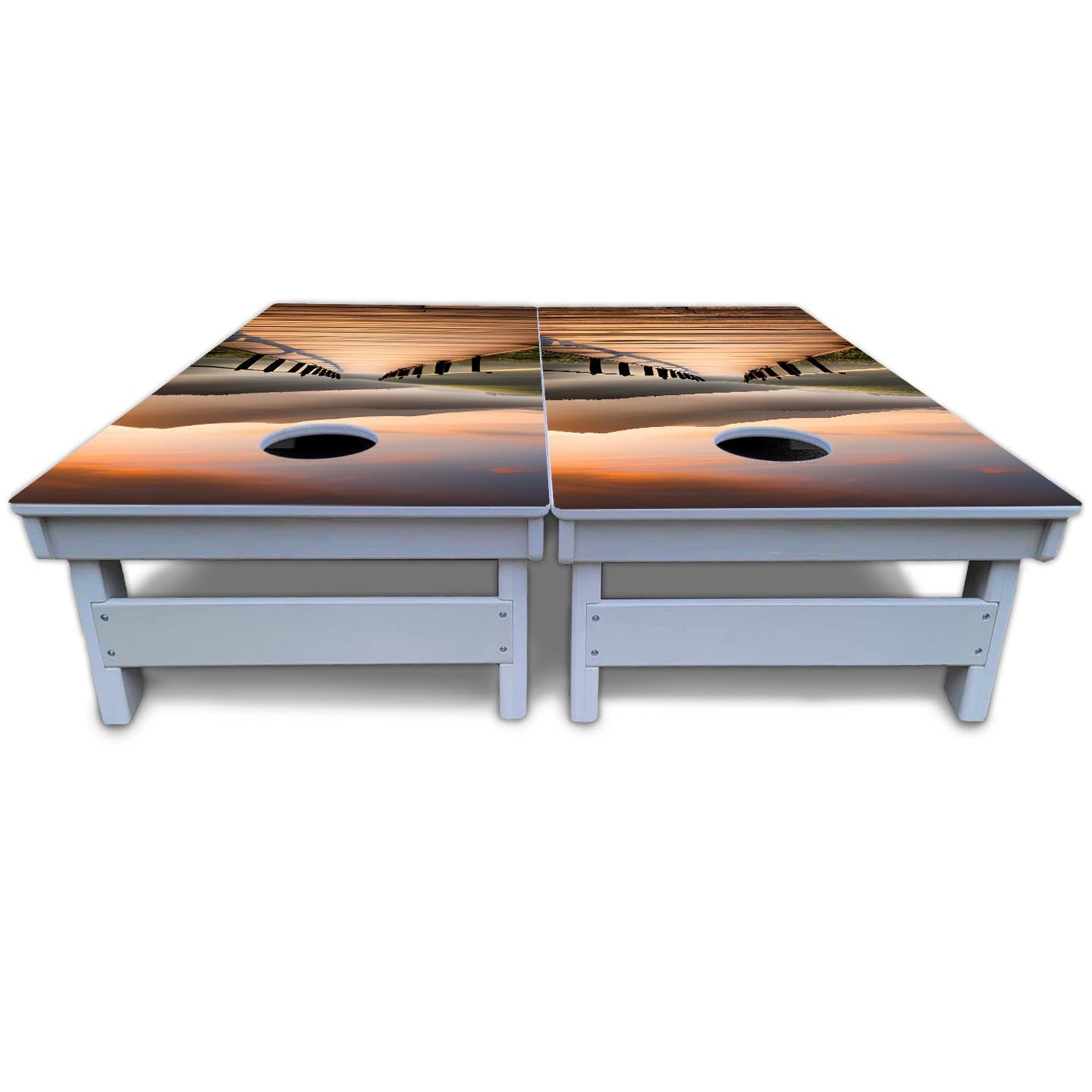 Wooden Bridge Cornhole Boards - All Weather Series