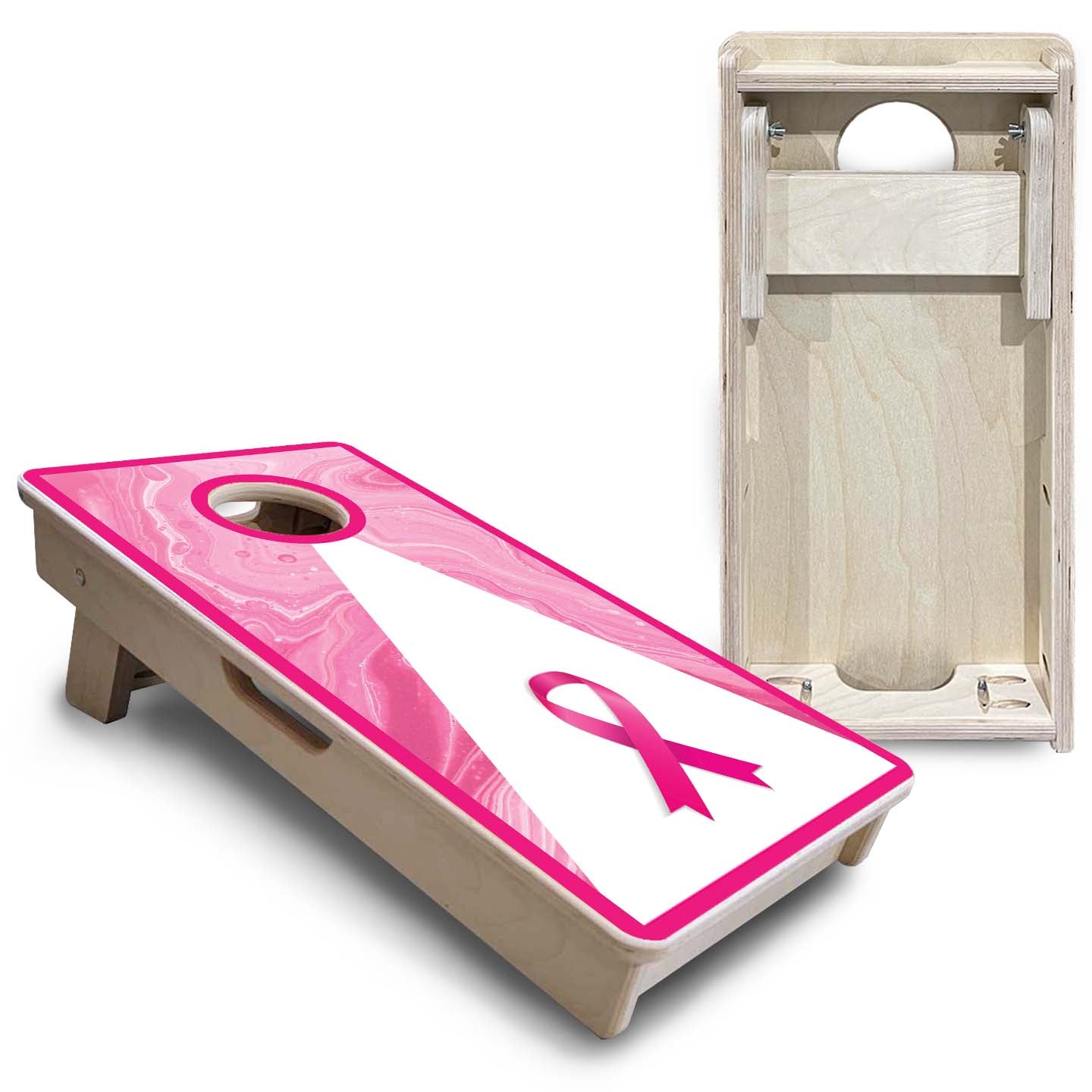 Breast Cancer Awareness - Mini or Vacation Size Cornhole Boards