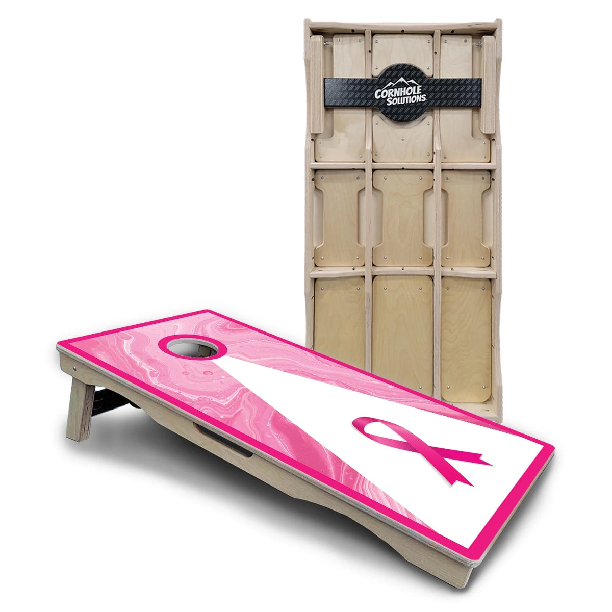 Cancer Awareness Cornhole Boards – Pro Lite or Pro Elite