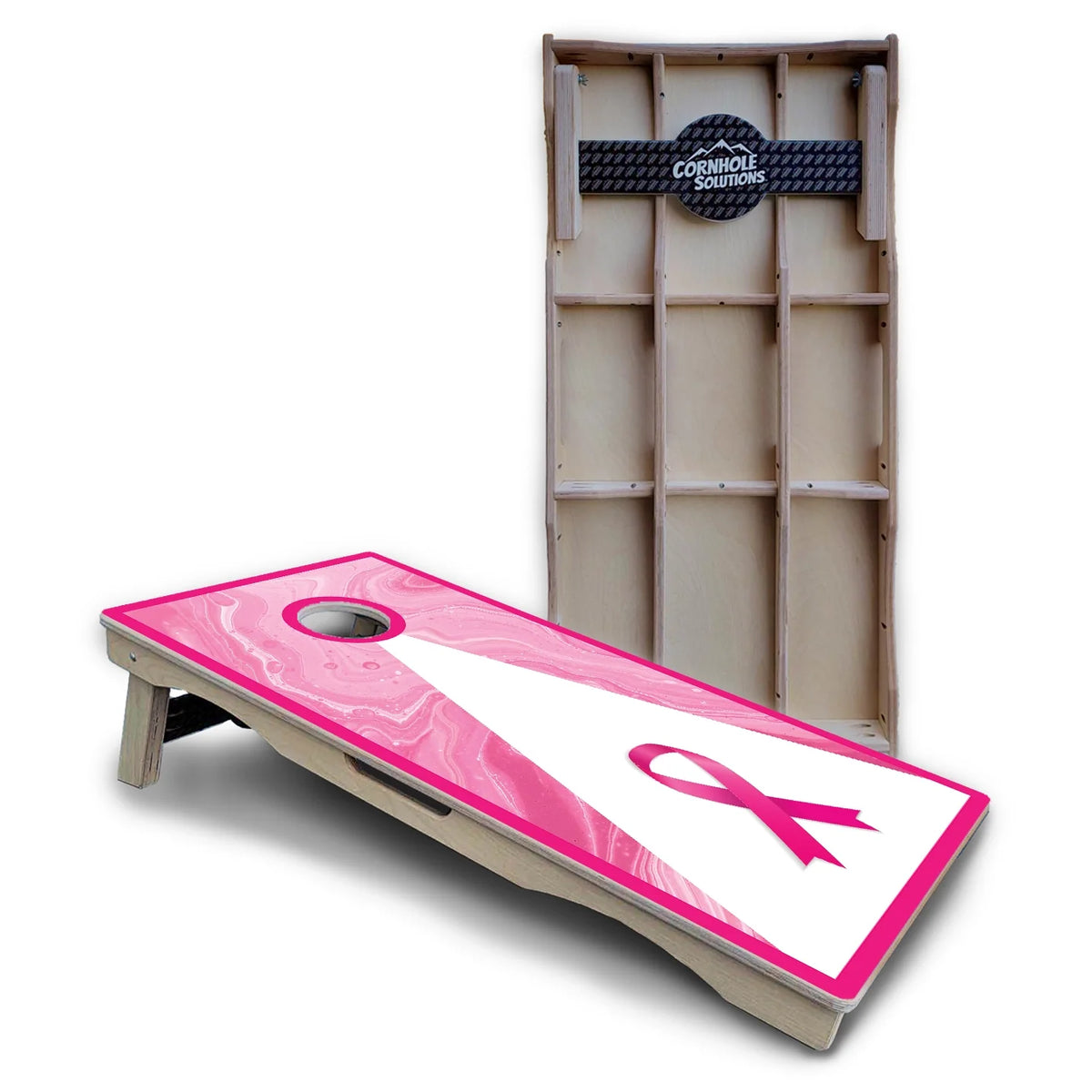 Cancer Awareness Cornhole Boards – Pro Lite or Pro Elite