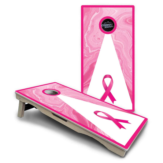 Cancer Awareness Cornhole Boards – Pro Lite or Pro Elite