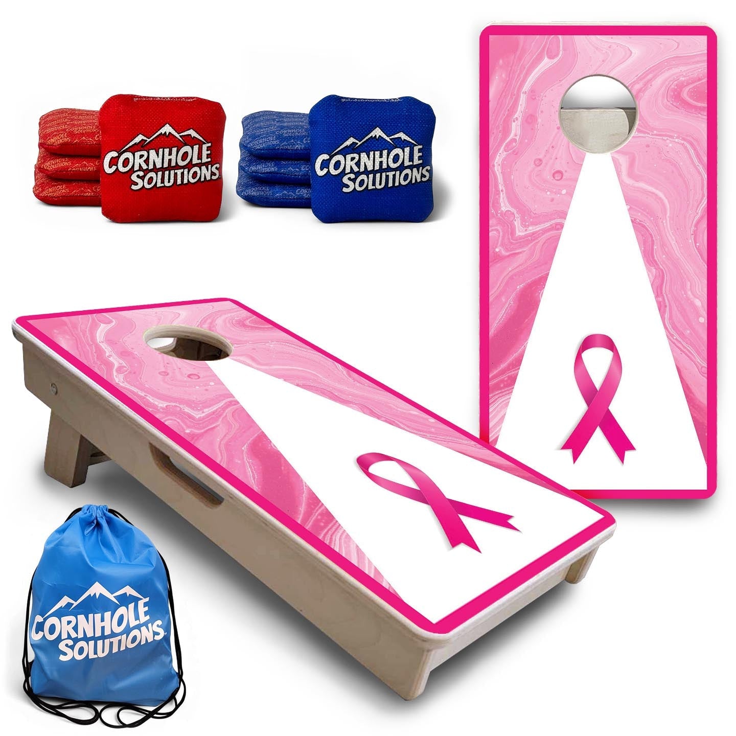 Breast Cancer Awareness - Mini or Vacation Size Cornhole Boards