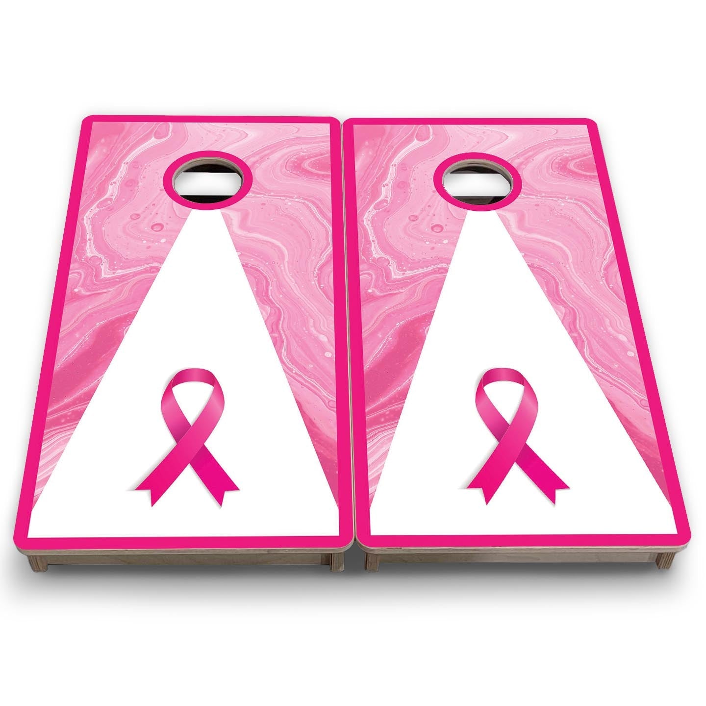 Breast Cancer Awareness - Mini or Vacation Size Cornhole Boards