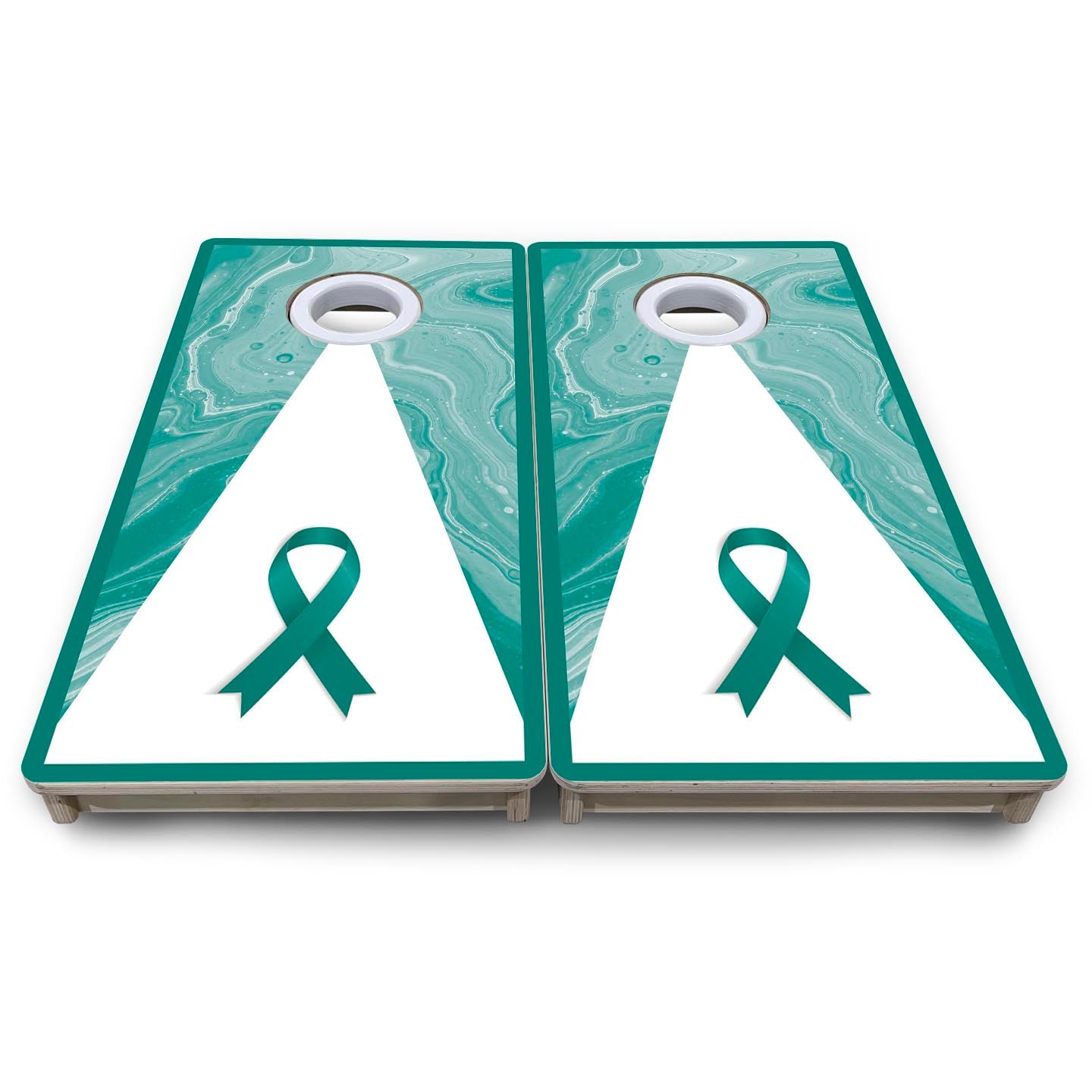 Ovarian Cancer Awareness - Mini or Vacation Size Cornhole Boards
