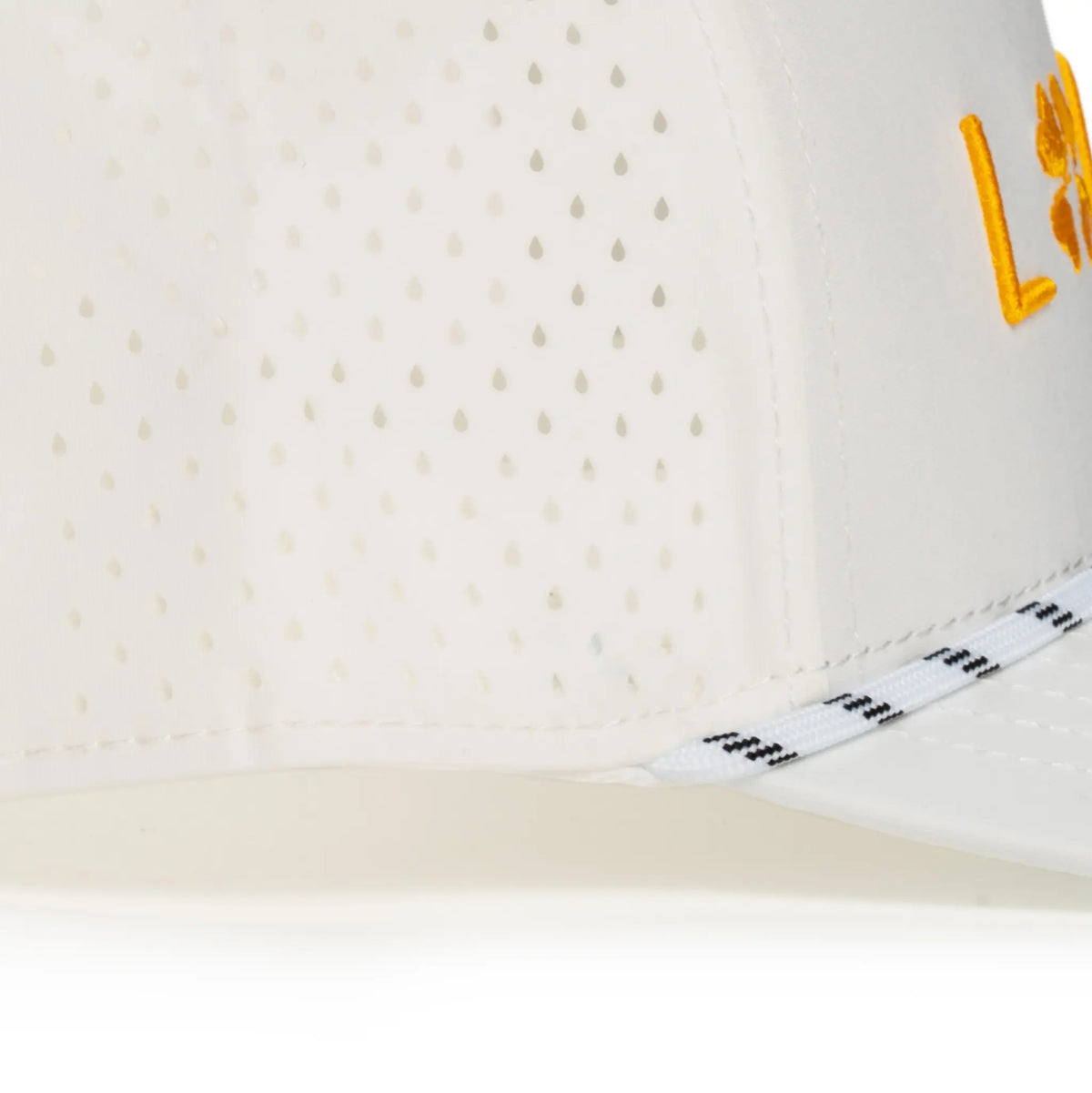 White & Gold Classic Hat