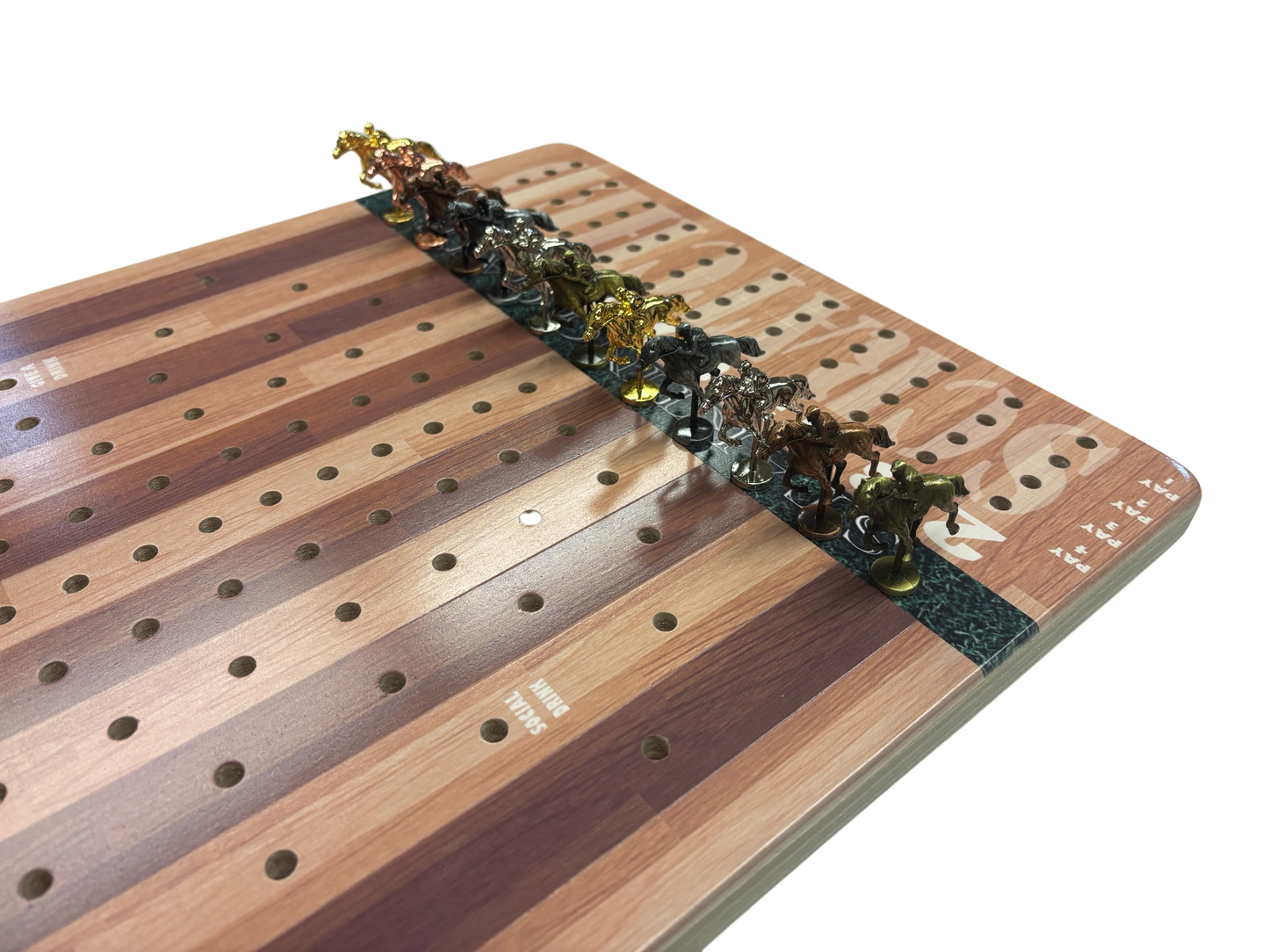 The Horse Race Party Game Striped Track Edition