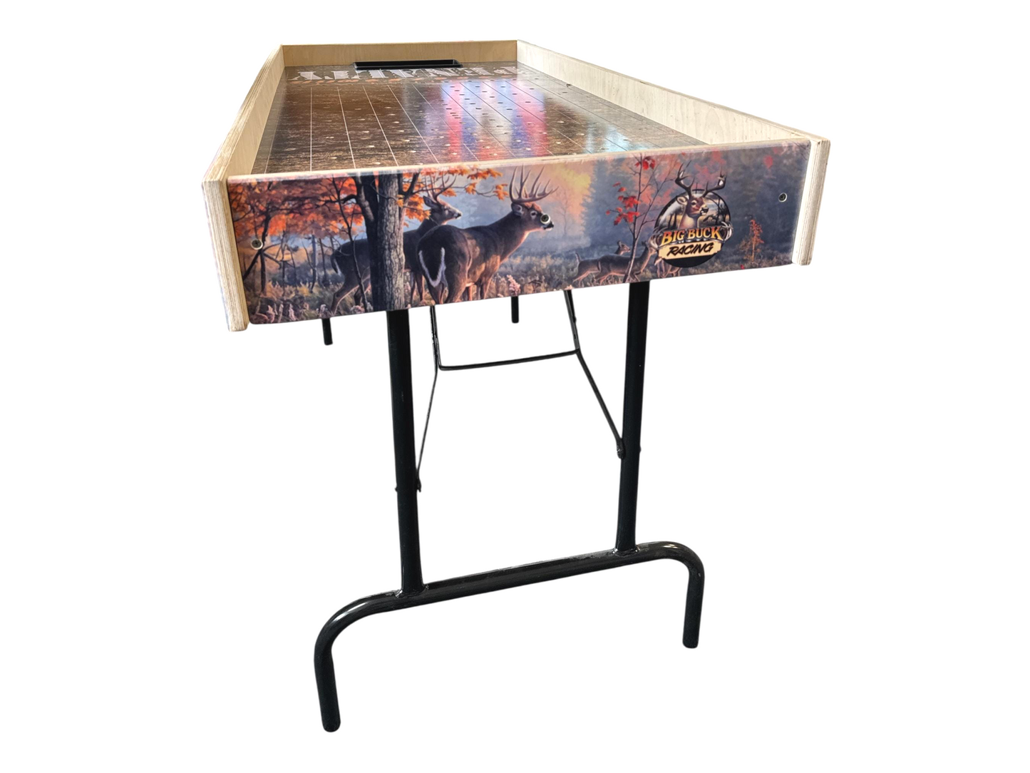 Big Buck Downs-  Jumbo Horse Game with Integrated Chip Pot Big Buck Derby Themed/ Hunting Themed Games/ Deer Themed Horse Racing/ Large Party Games/ Camping