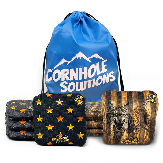 Bobcat Flag Rec Cornhole Bags – Set of 8