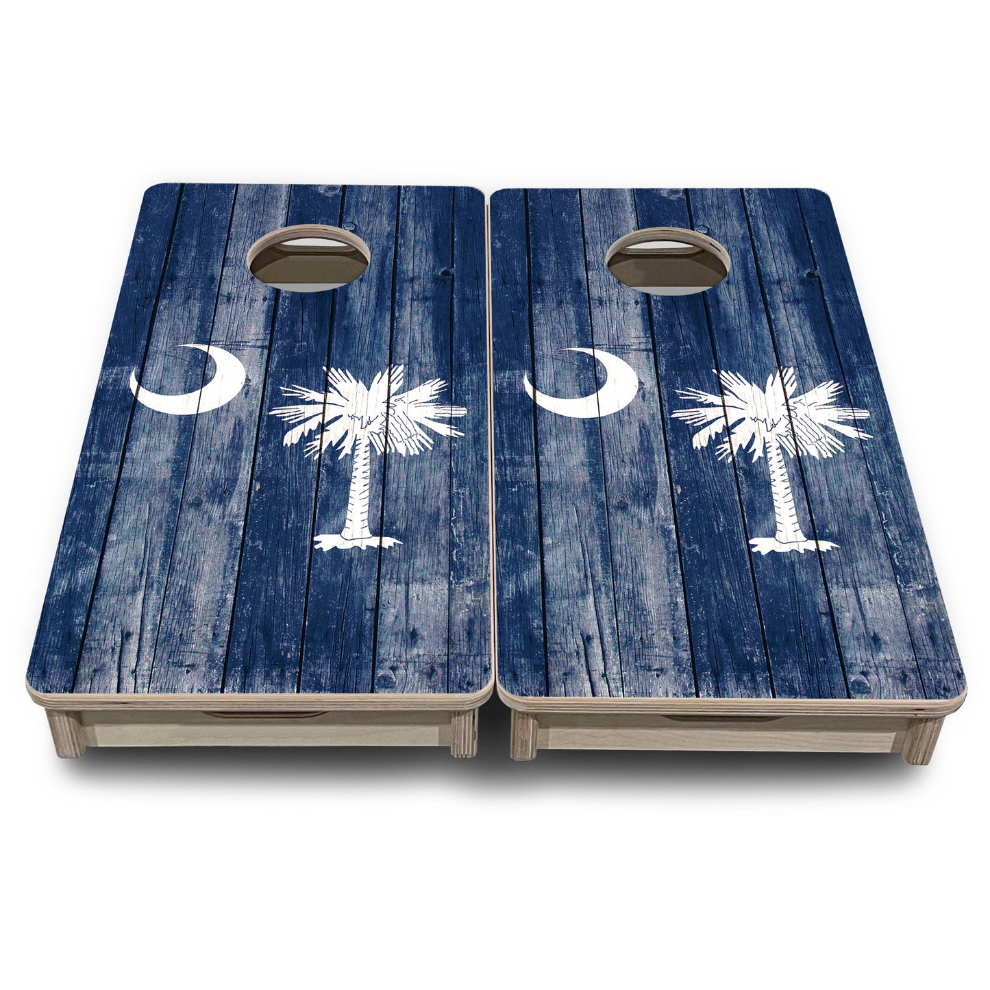 Mini Cornhole Boards - South Carolina Distressed Flag