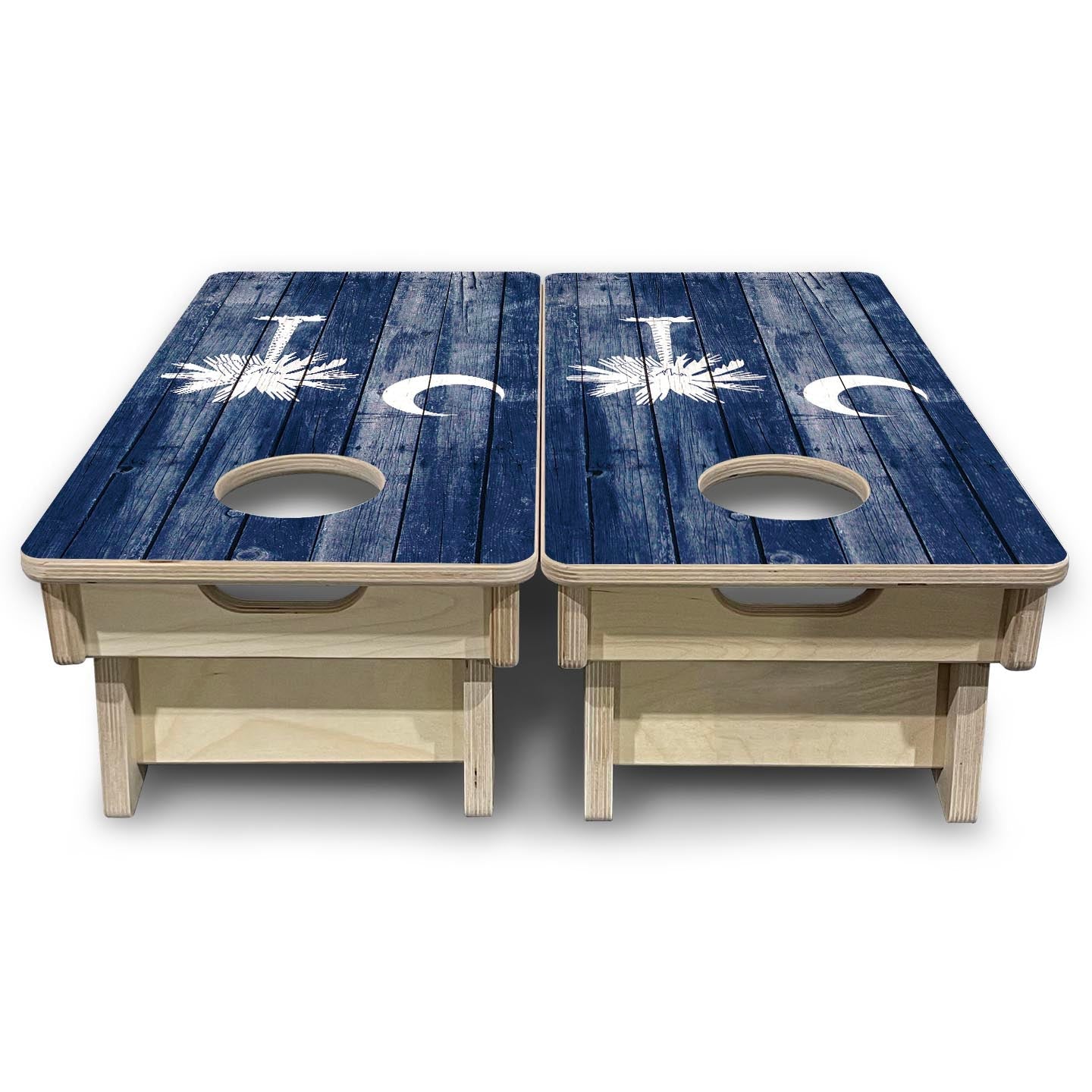 South Carolina Distressed Flag - Mini or Vacation Size Cornhole Boards
