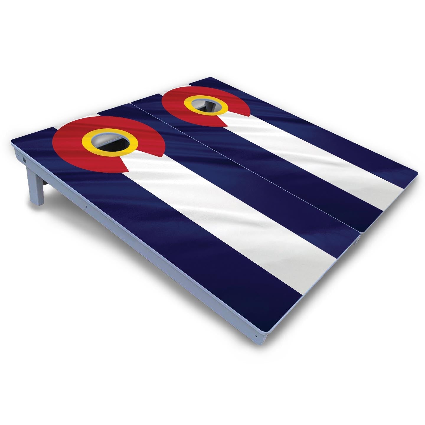Colorful Colorado Flag Cornhole Boards - All Weather Series