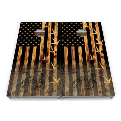 Hidden Turkey Flag Cornhole Boards – Tournament Series