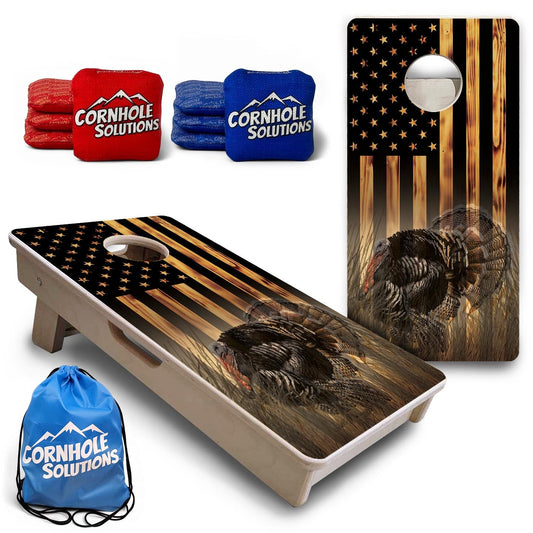 Hidden Turkey Tom - Mini or Vacation Size Cornhole Boards