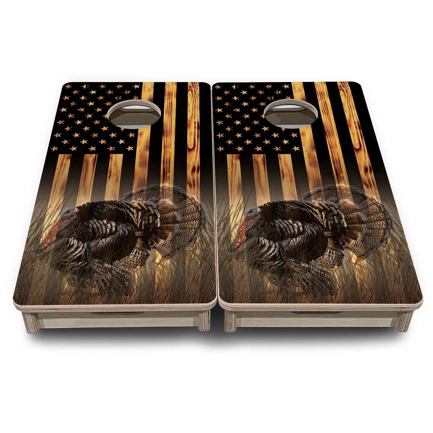 Hidden Turkey Tom - Mini or Vacation Size Cornhole Boards
