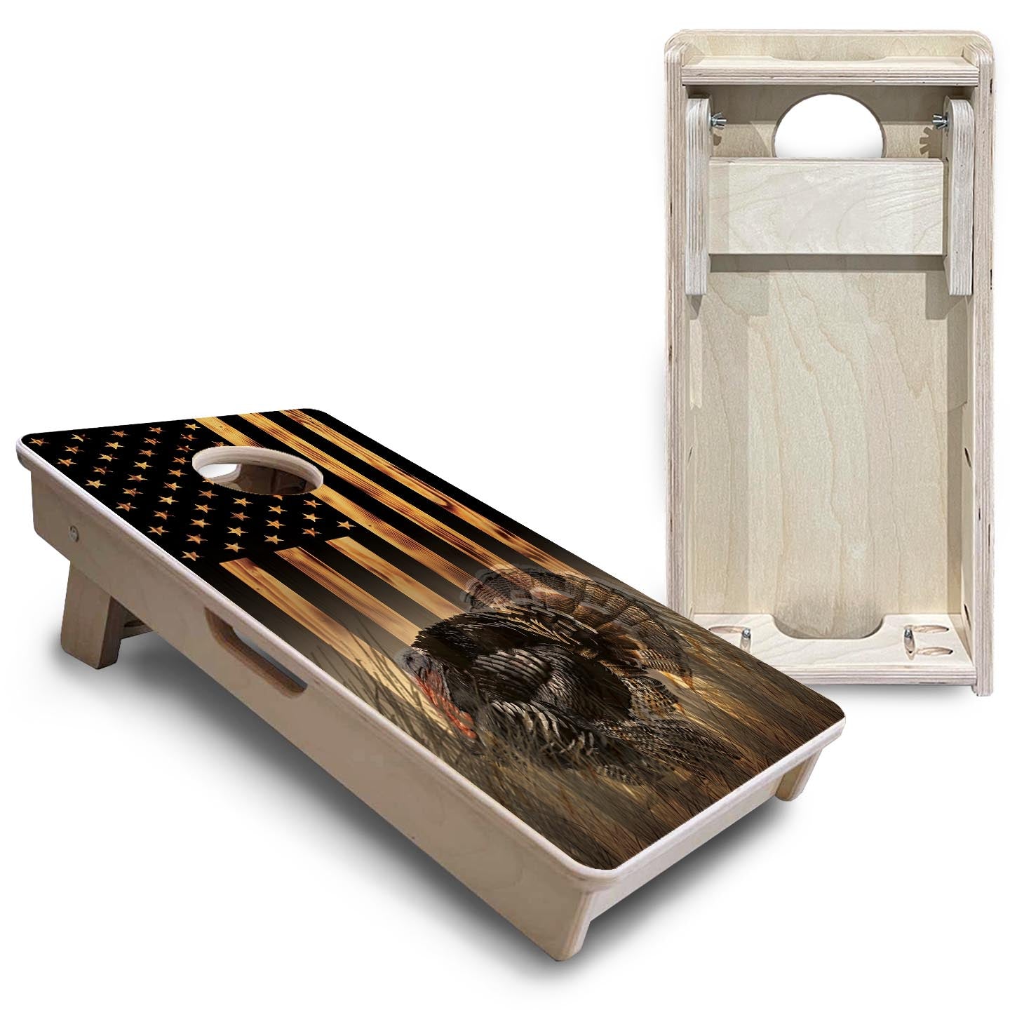 Hidden Turkey Tom - Mini or Vacation Size Cornhole Boards