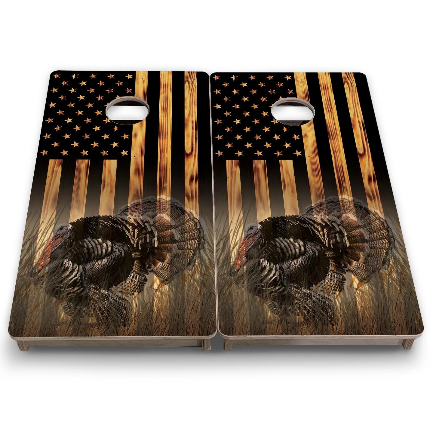 Hidden Turkey Tom - Mini or Vacation Size Cornhole Boards