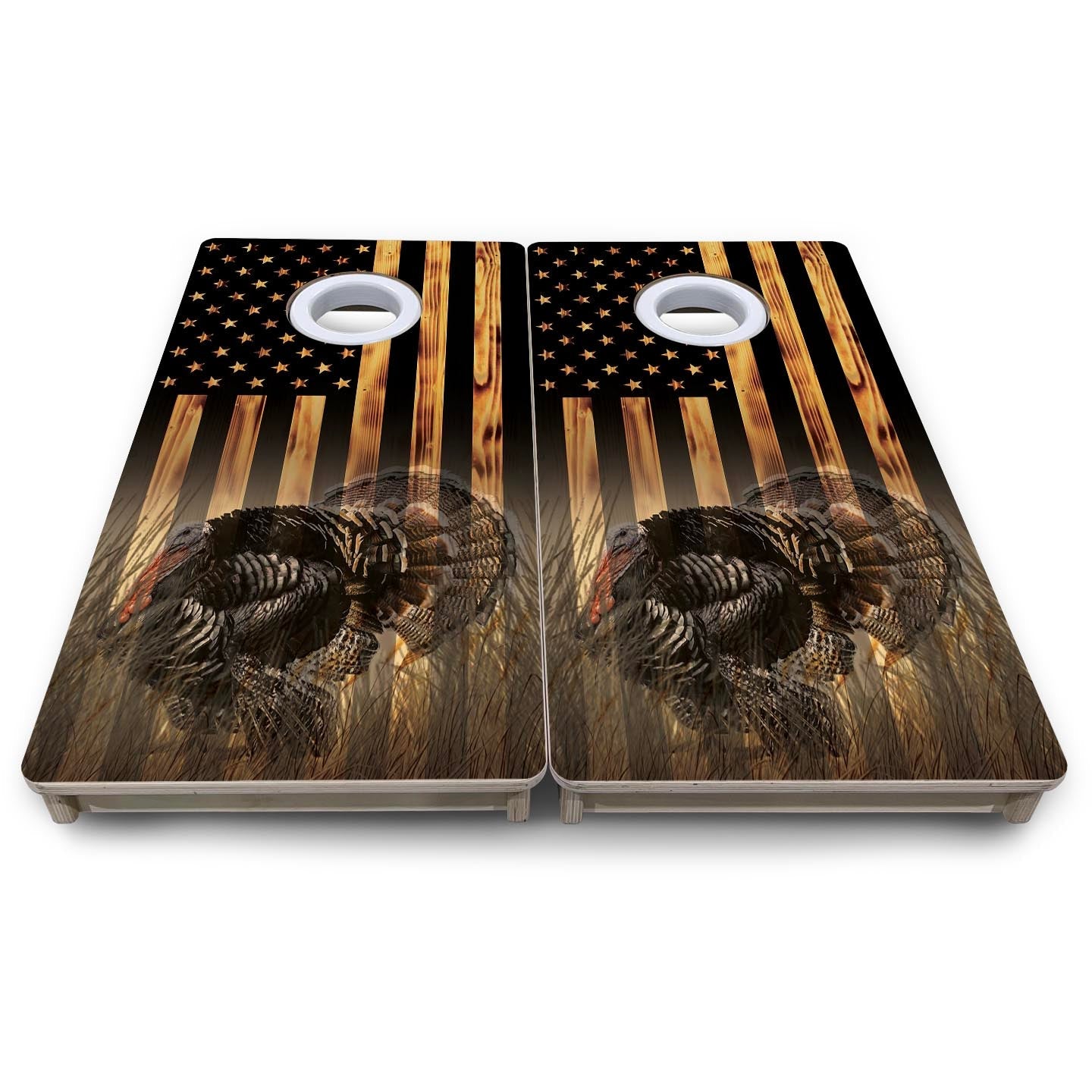 Hidden Turkey Tom - Mini or Vacation Size Cornhole Boards