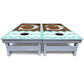 Mint Chevron Cornhole Boards - All Weather Series
