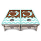Mint Chevron Cornhole Boards – Tournament Series