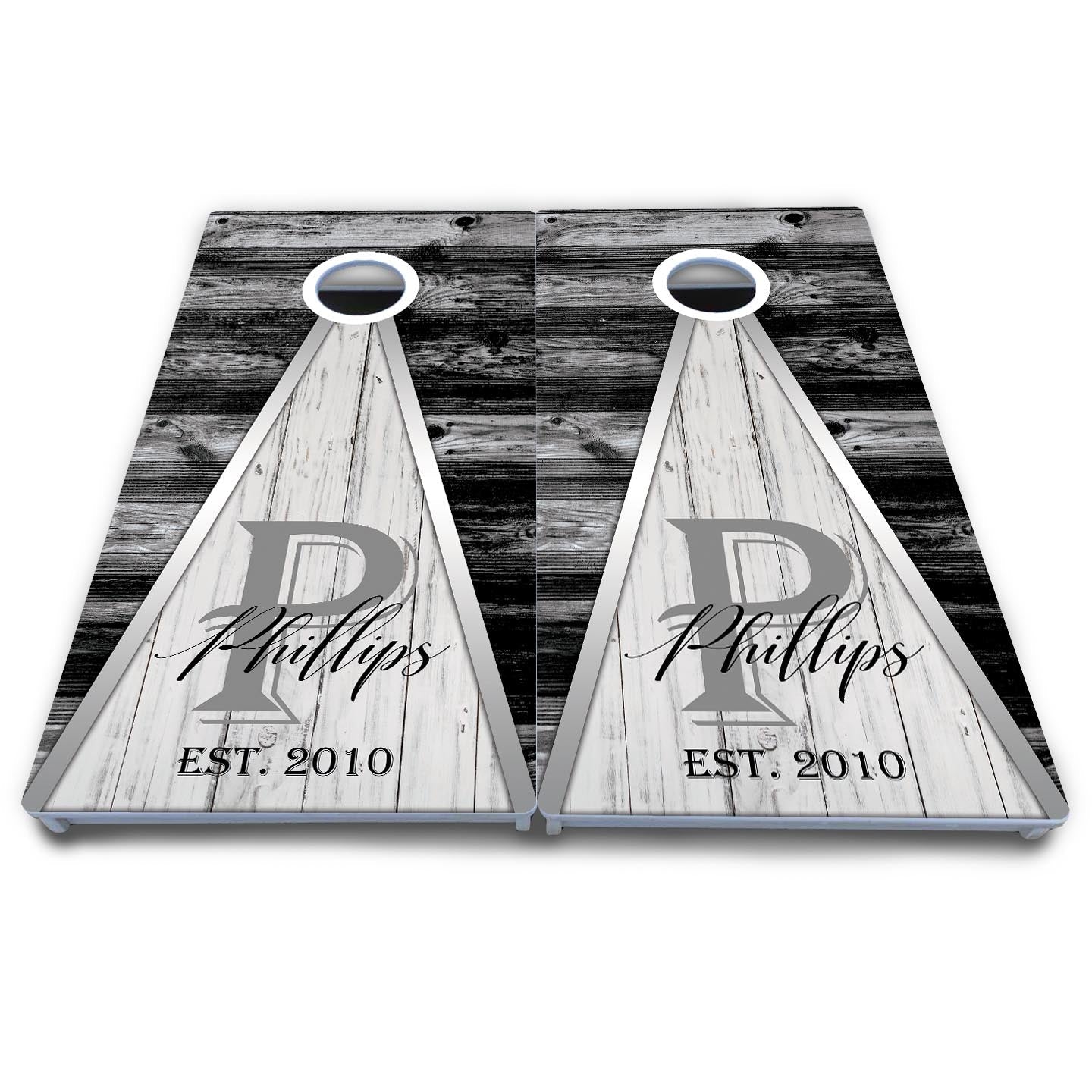 Wedding Triangle Cornhole Boards - All Weather Series