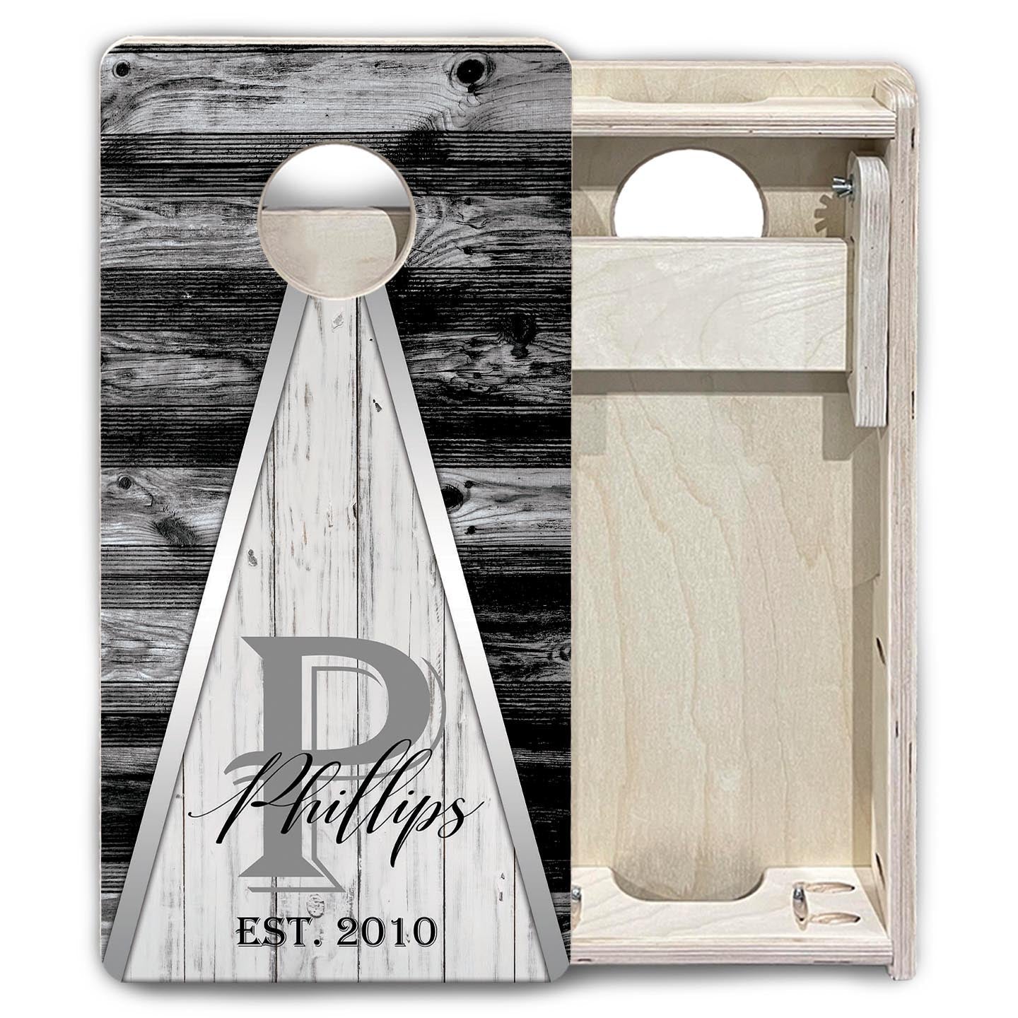 Wedding Triangle - Mini or Vacation Size Cornhole Boards