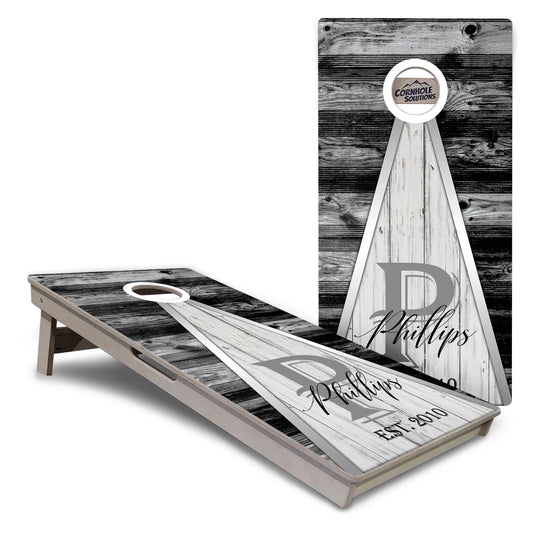 Wedding Triangle Cornhole Boards – Tournament Series