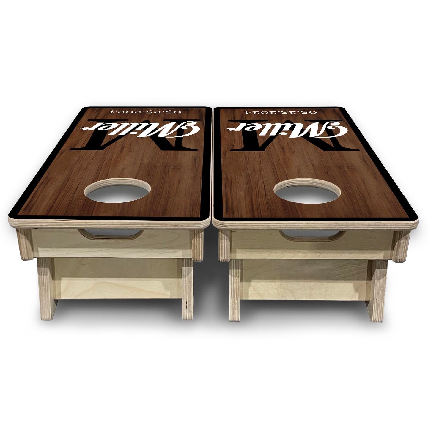 Timeless Monogram - Mini or Vacation Size Cornhole Boards