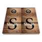Rustic Wood Monogram Cornhole Boards – Tournament Series