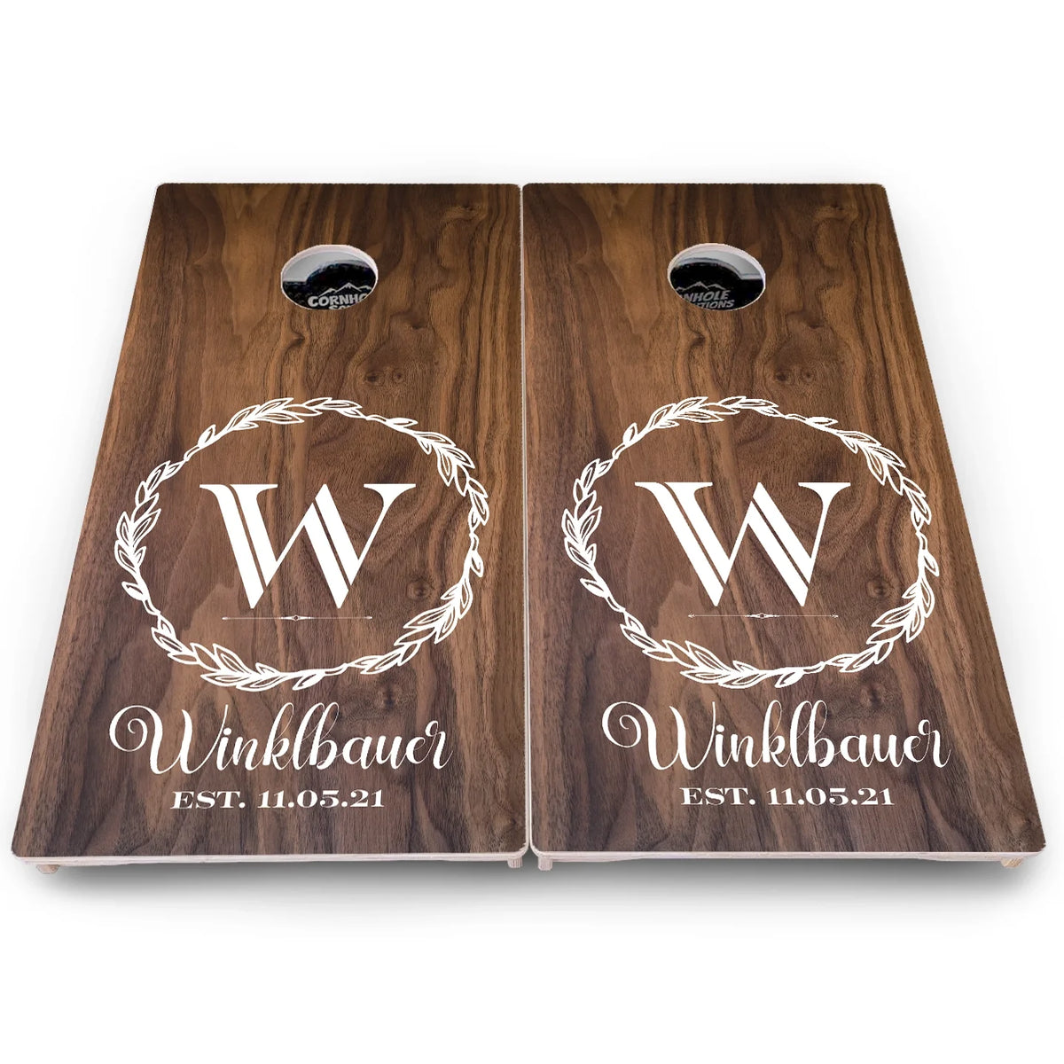 Wreath Cornhole Boards – Pro Lite or Pro Elite