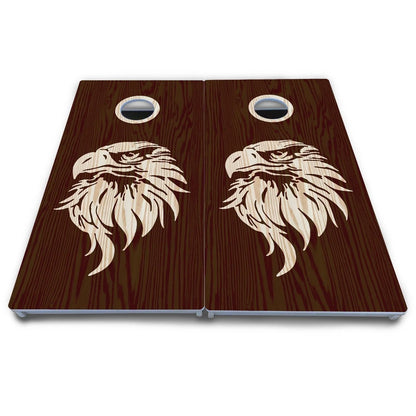 Stained Flag & Eagle Cornhole Boards - All Weather Series